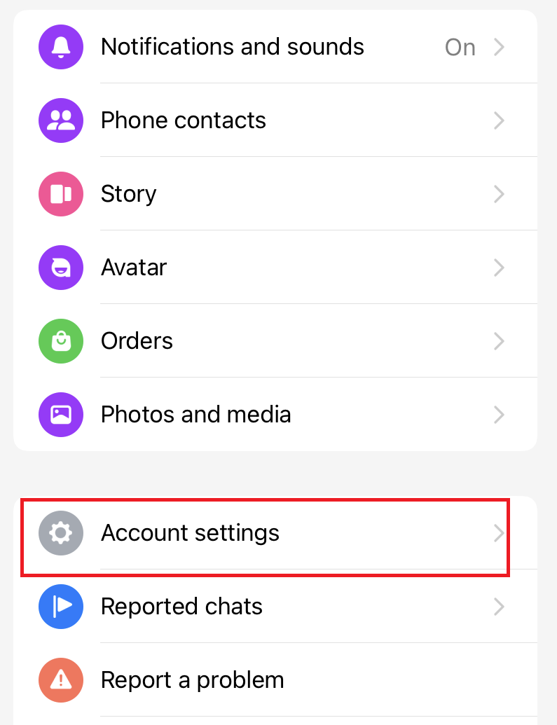 Change password on messenger (iPhone)