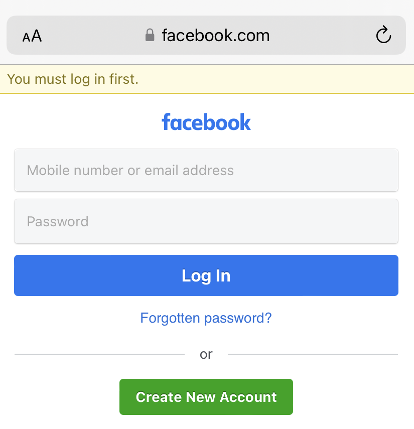 Change password on messenger (iPhone)