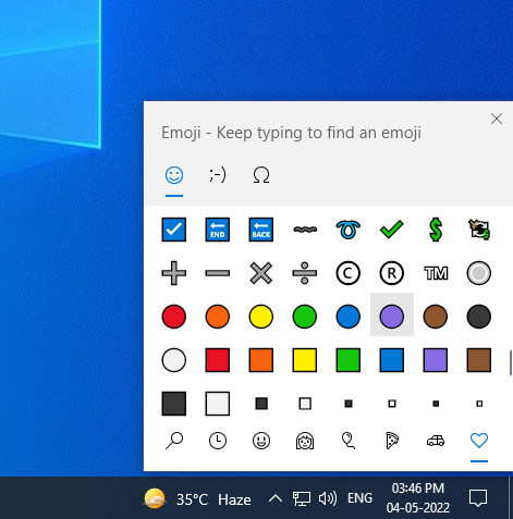 Emoji keyboard