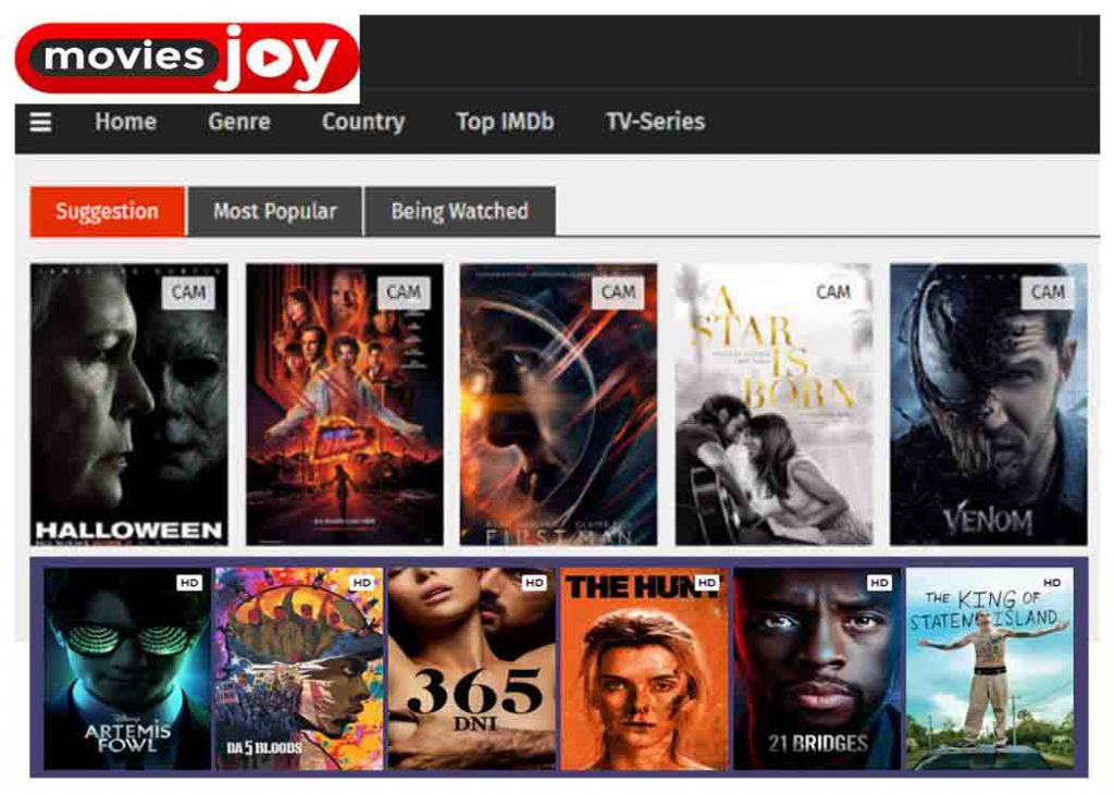 Moviesjoy home page