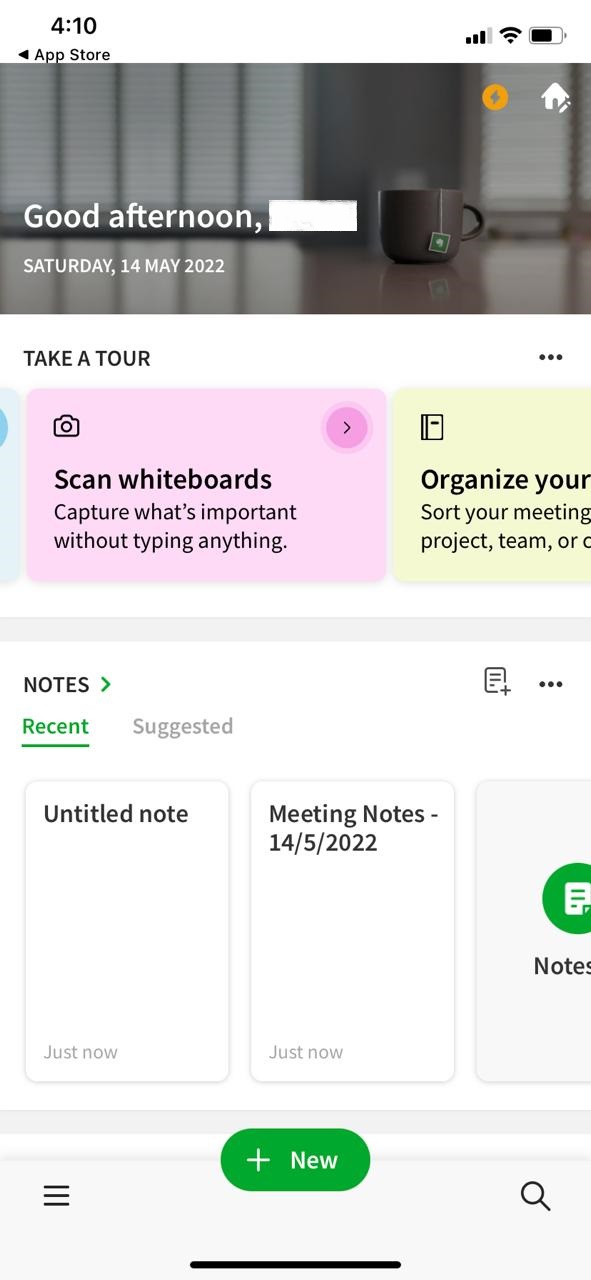 Evernote app