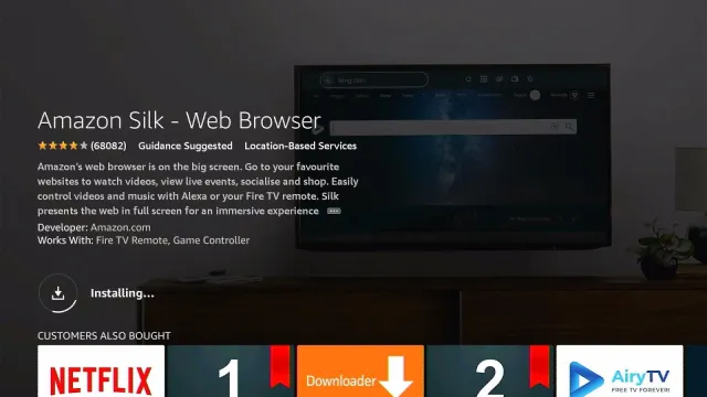 Silk browser on firestick