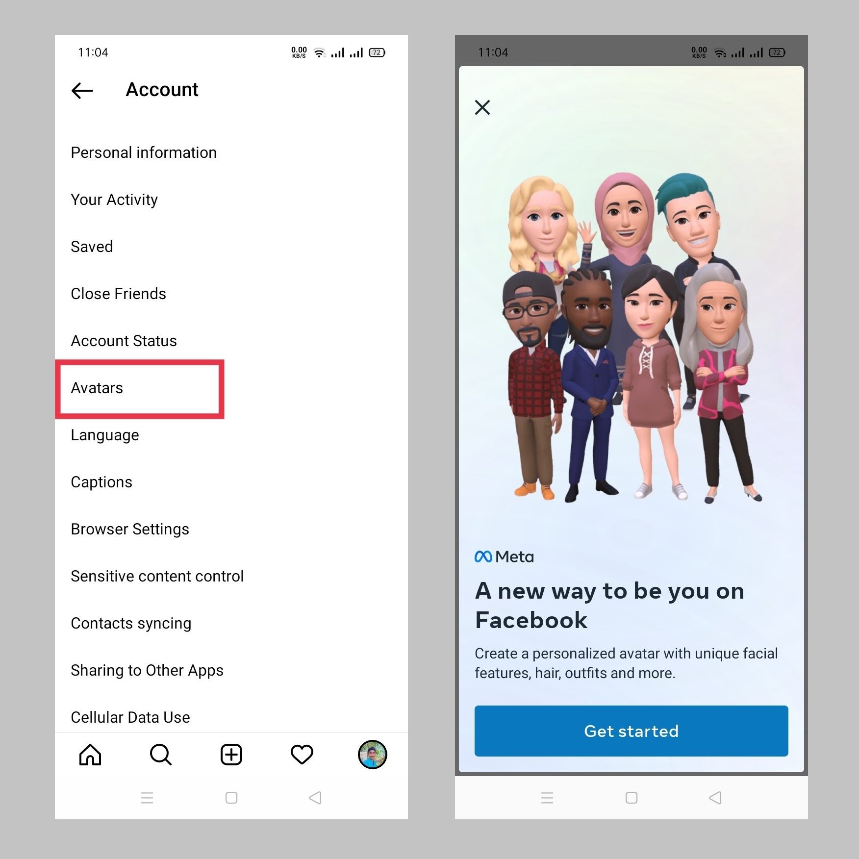 Avatar option on Instagram - How to Create a 3D Avatar