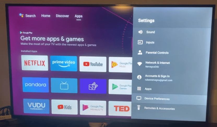 Hisense Smart TV - Device Preferences