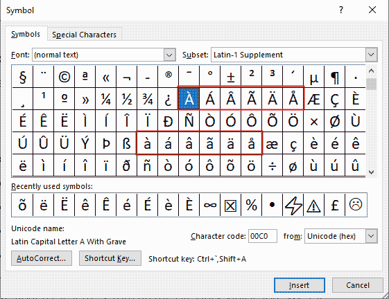 How to Type a with Accent