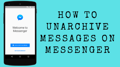 How to Unarchive Messages on Messenger