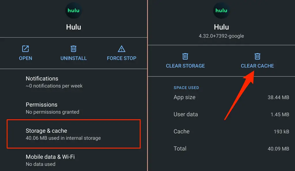 Clear Hulu Cache