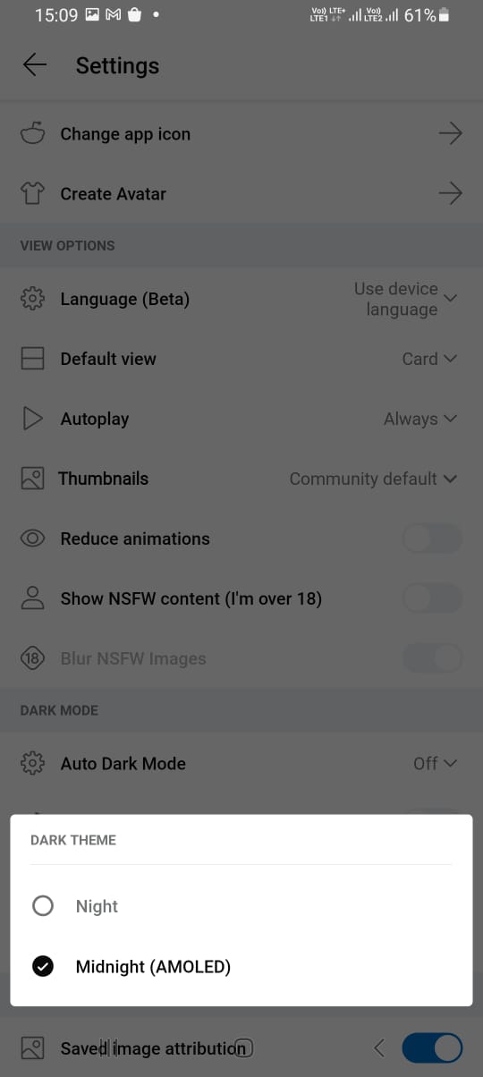 Dark theme