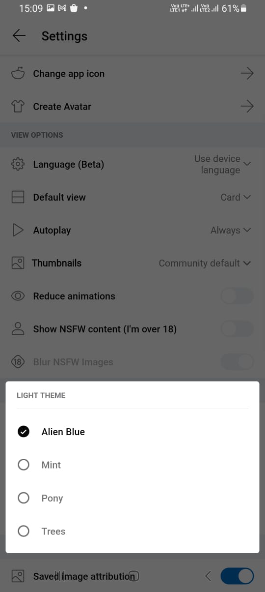 Light theme