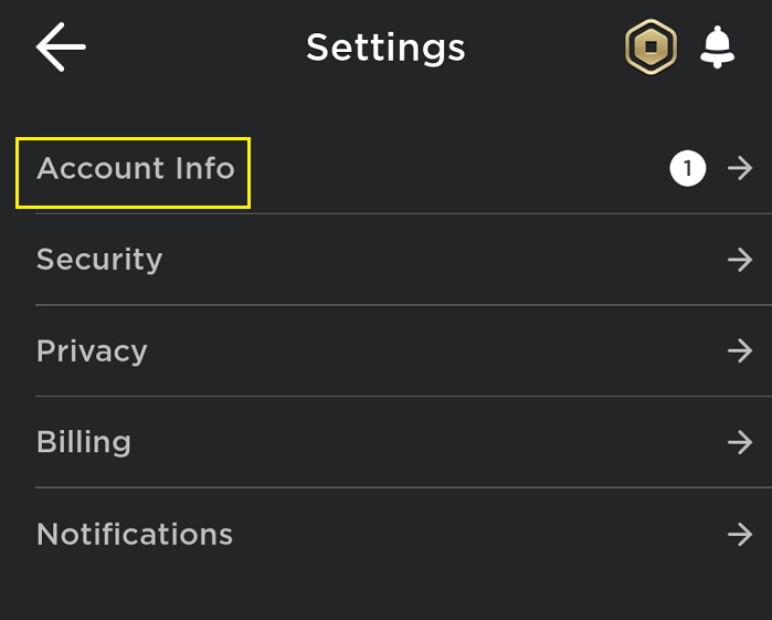 Select Account Info
