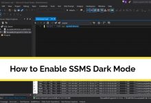 SSMS Dark Mode