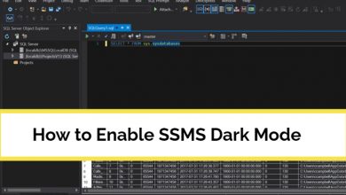 SSMS Dark Mode