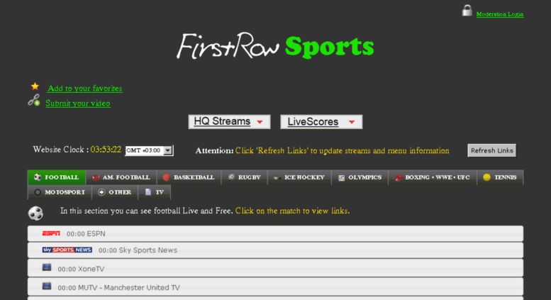 Firstrow sports - StreamEast Alternative