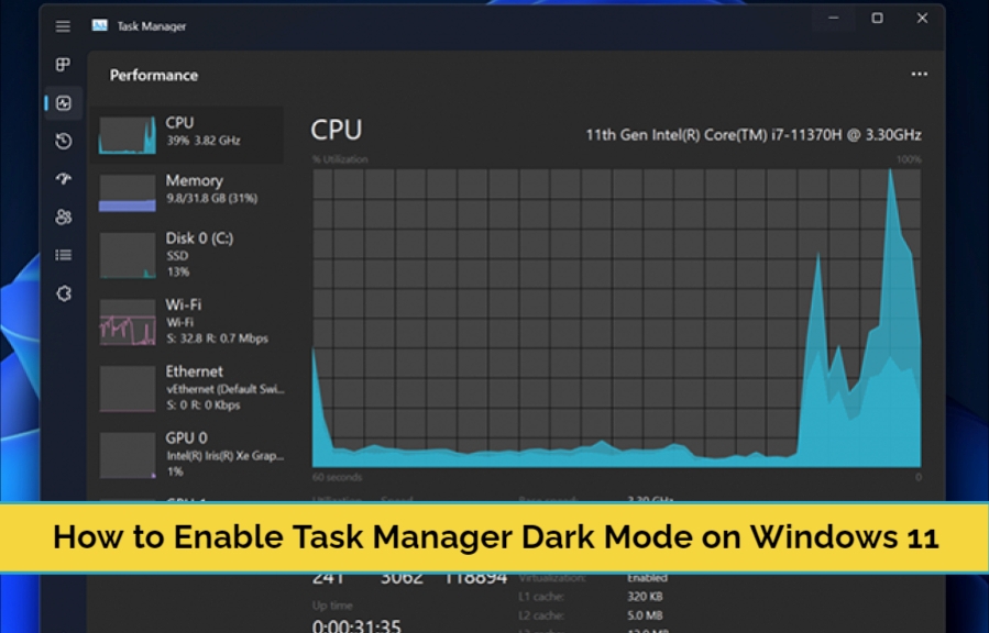 how to make task manager black