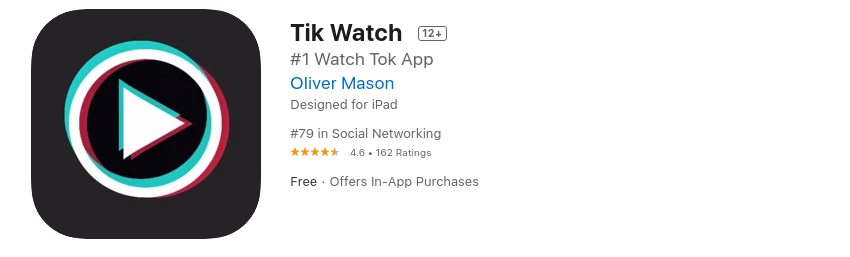TikWatch - get TikTok on Apple watch 