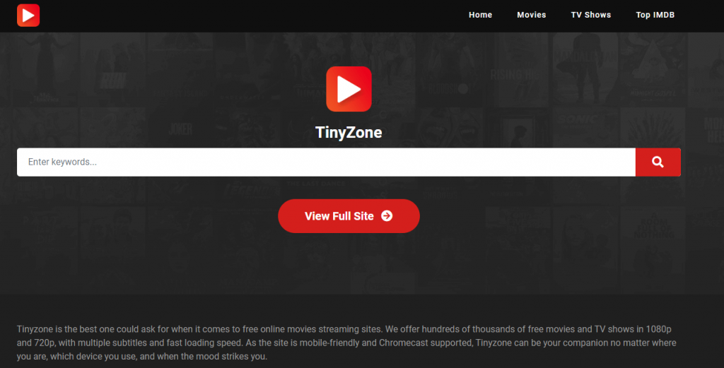 TinyZone Search Bar