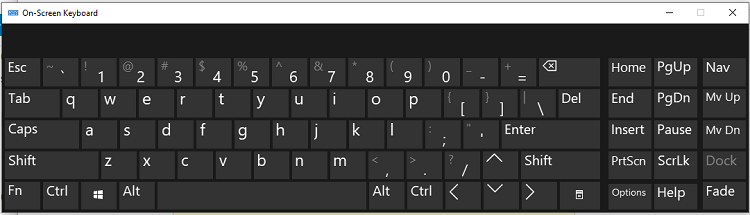 On Screen Keyboard