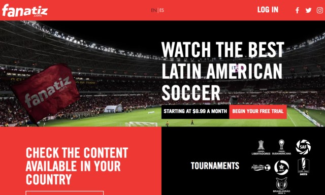 Fanatiz home page - livesoccertv 