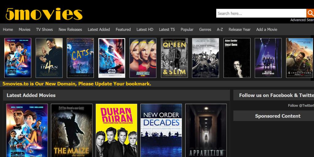 5Movies Homepage