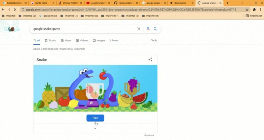 Visit Google Snake