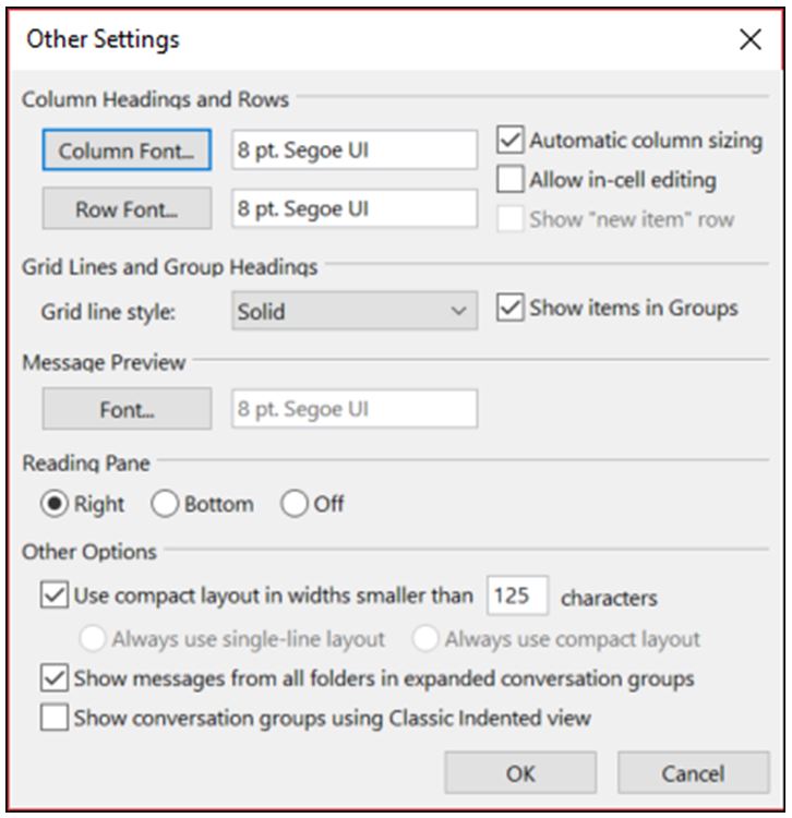 How to Change Outlook View 