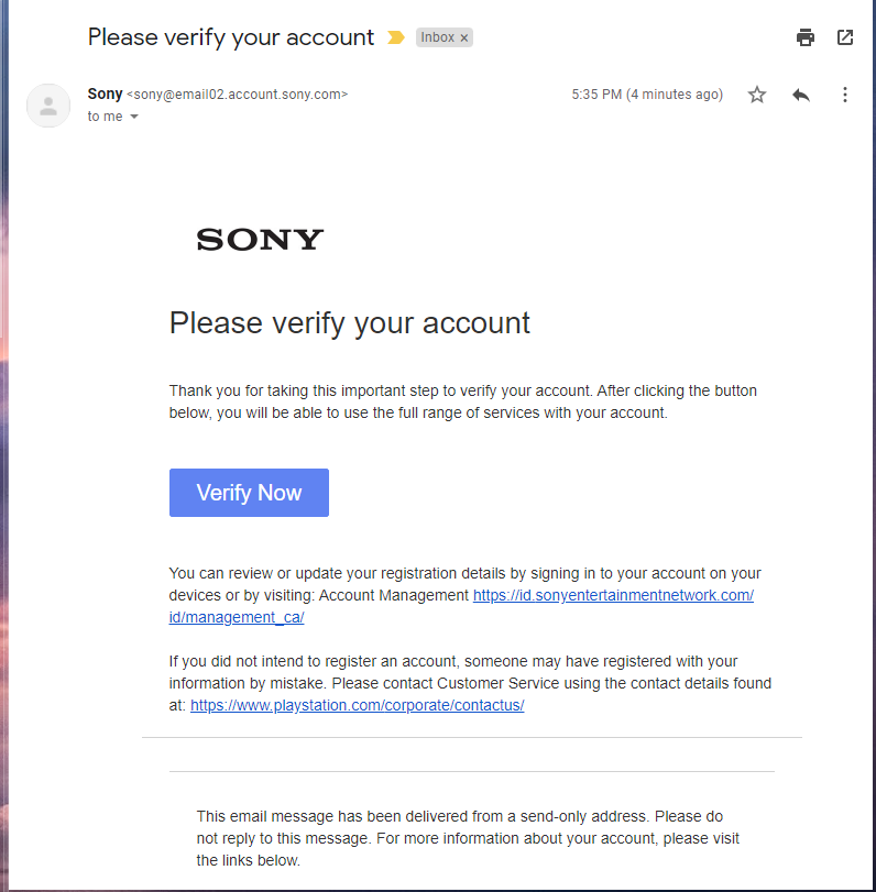 Verify your email