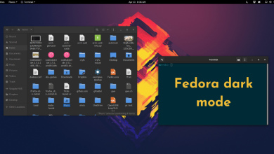 Fedora dark mode