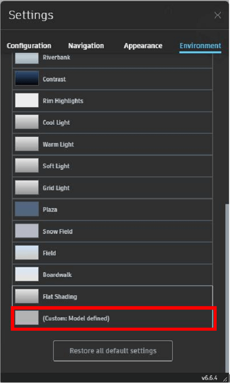 Click Custom Model defined