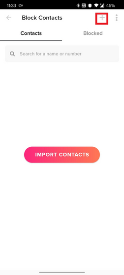 Plus icon to add contact manually - How To Block Someone On Tinder