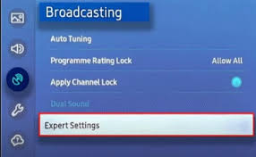 Expert settings option