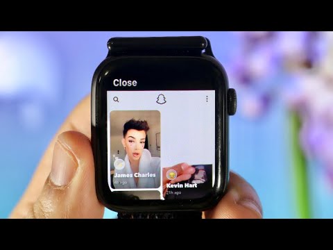 Snapchat stories on Apple Watch