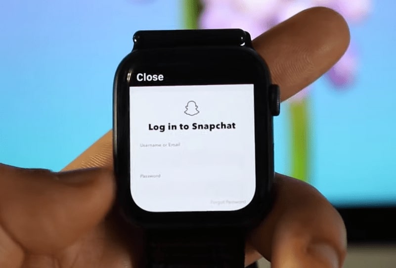Login Screen on Apple Watch