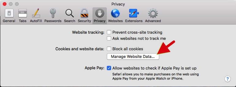 Manage Website Data - How To Remove Yahoo Search From Safari