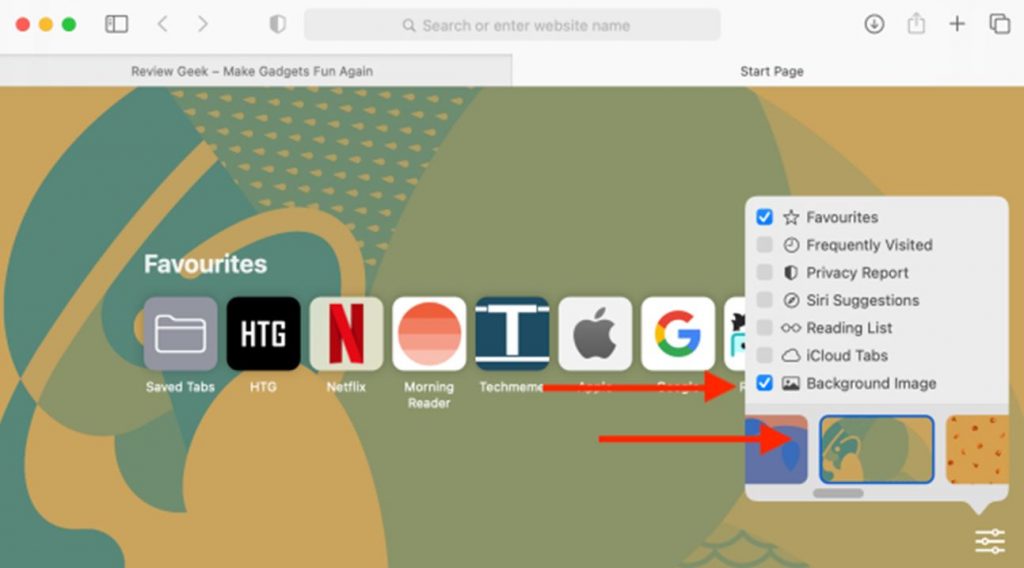 How to Change Safari Background