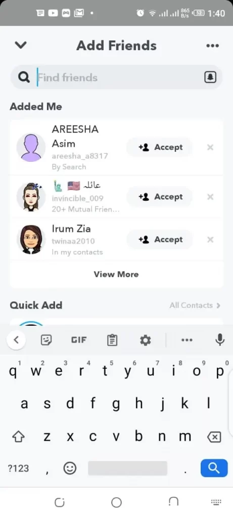 Search option in Snapchat - How to Know if Someone Blocked You on Snapchat