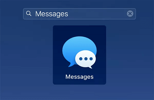 Open Messages app on Mac 