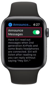 Announce Messages option on iWatch - How to Stop AirPods from Reading Texts