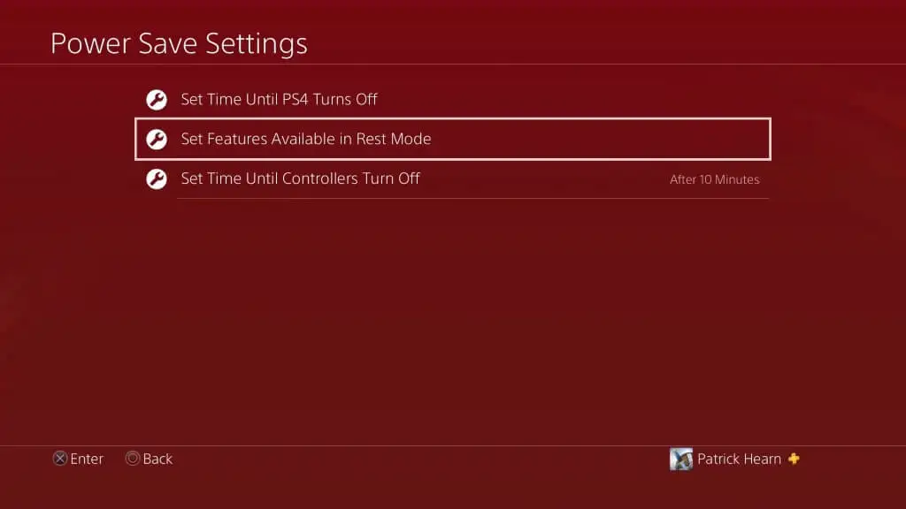 Set features Available in Rest Mode - How to Update PS4