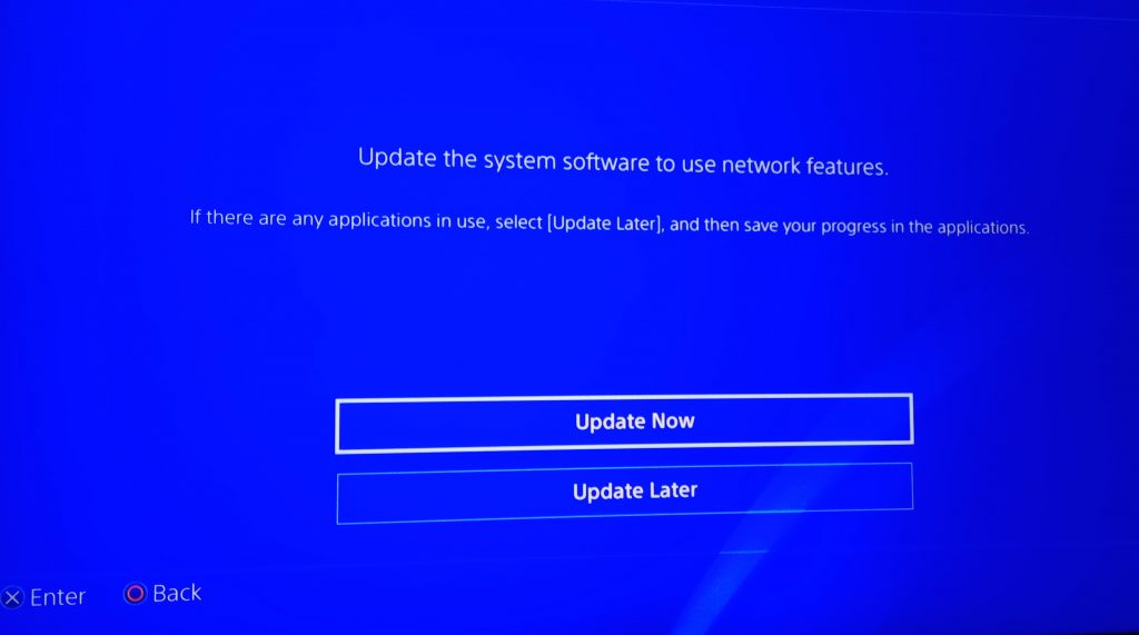 update now option on PS4 - How to Update PS4