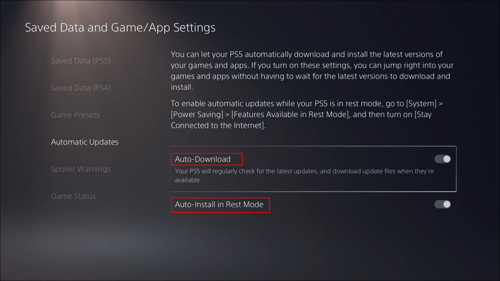 Auto- download option