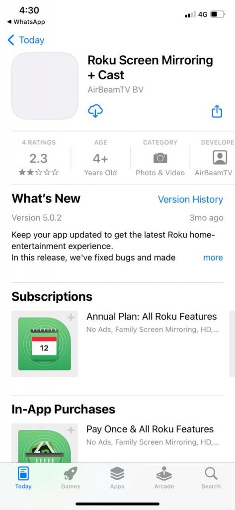 AirBeam app