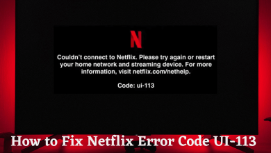 Netflix Error Code UI-113