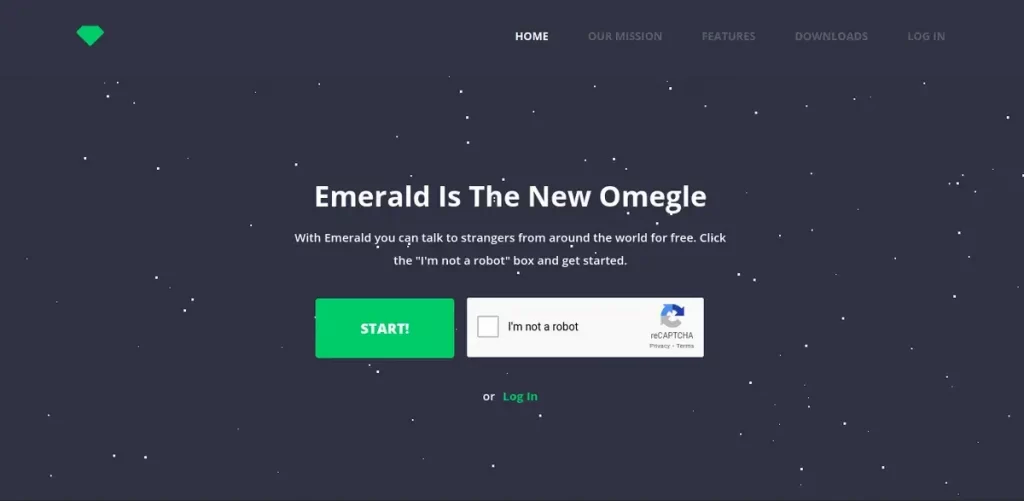 EmeraldChat home page