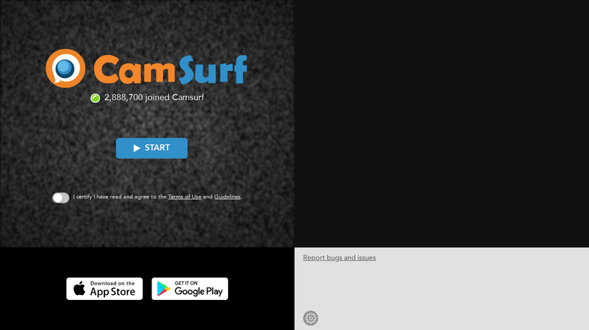 Camsurf home page -Omegle Alternatives 
