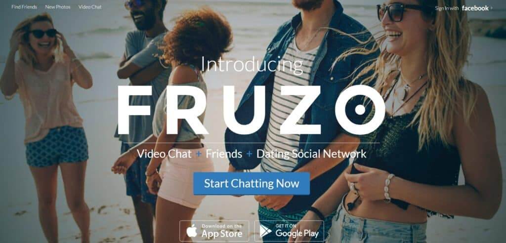 Fruzo - home page - Omegle Alternatives 