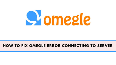 Omegle Error Connecting to Server