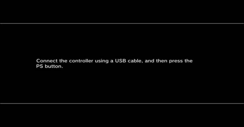 Connect the controller using USB cable - PS4 Blue Light of Death