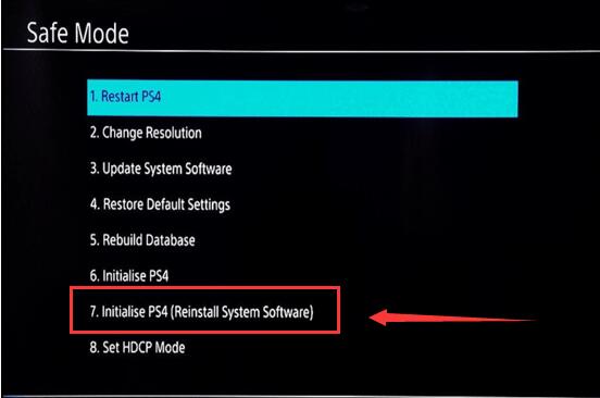 Reinstallation of System Software in PS4