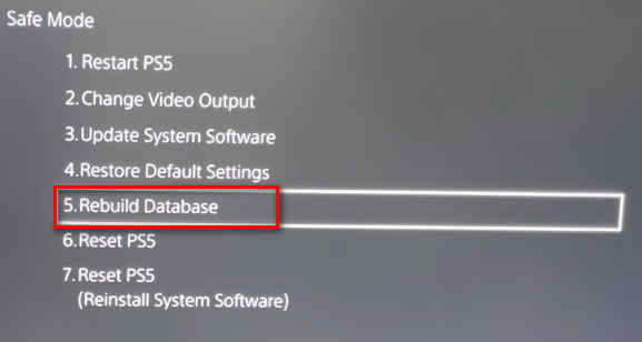 Rebuild Database - PS5 Overheating 3