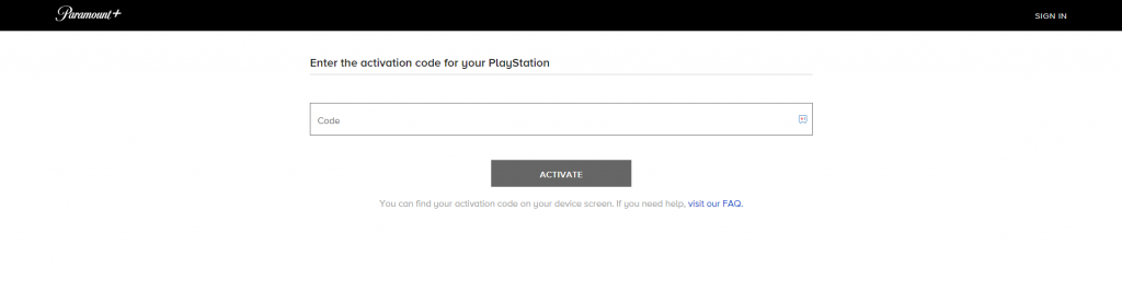 Paramount Plus Activation Code